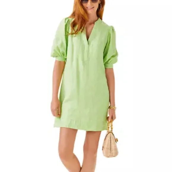 Lilly Pulitzer | Dresses | New Lilly Pulitzer Womens Mialeigh Linen Dress  Size 4 | Poshmark